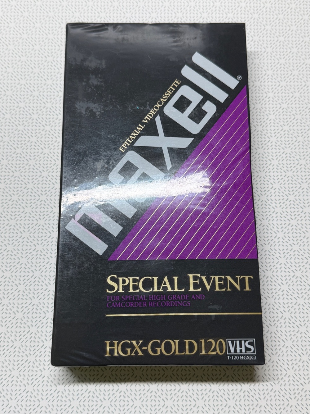 MAXELL HGX-Gold 120 Blank VHS New Old Stock K Mart Price Sticker VTG
